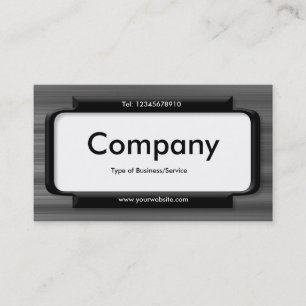Tarjeta De Visita Panel elegante - Textura de metal cepillado