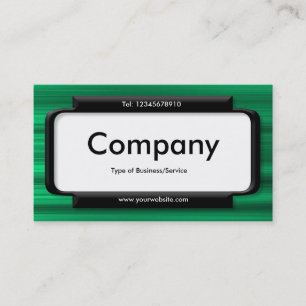 Tarjeta De Visita Panel elegante - Textura verde cepillado