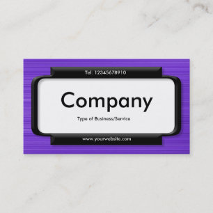 Tarjeta De Visita Panel elegante - Textura violeta cepillada