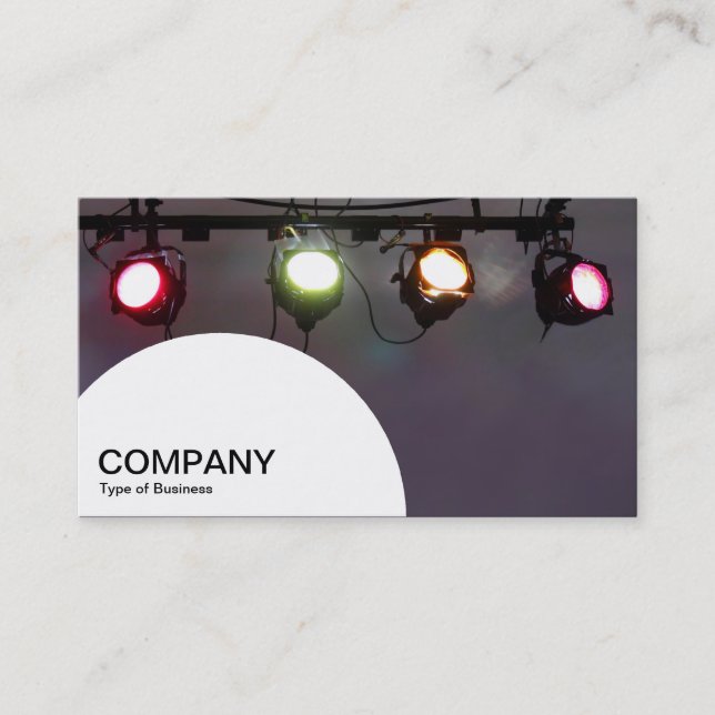 Tarjeta De Visita Panel en semicírculo - Luces puntuales (Anverso)