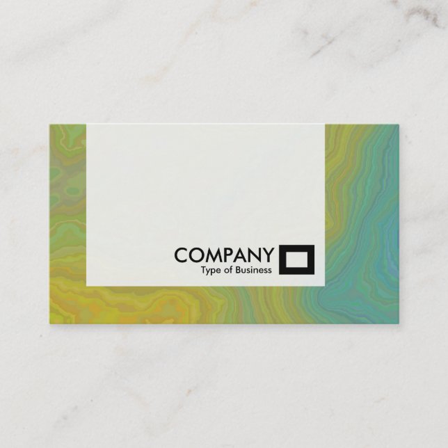 Tarjeta De Visita Panel - Mármol amarillo y azul (Anverso)