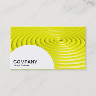 Tarjeta De Visita Panel semicírculo - Anillos concéntricos - Amarill