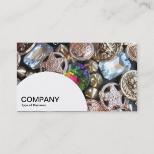 Tarjeta De Visita Panel semicírculo - Cama de margaritas amarillas