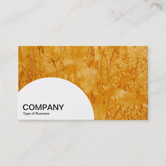 Tarjeta De Visita Panel semicírculo - Madera 03 (Anverso)