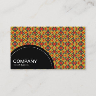 Tarjeta De Visita Panel semicírculo (puntos) - Patrón geométrico 02