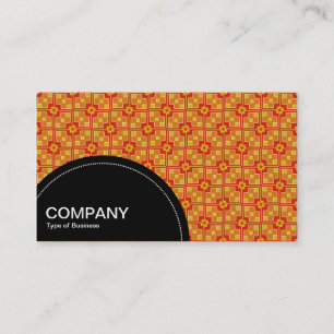 Tarjeta De Visita Panel semicírculo (puntos) - Patrón geométrico 07