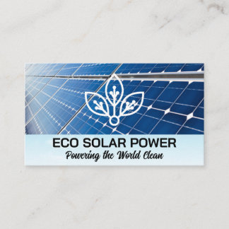 Tarjeta De Visita Panel solar | Logotipo Eco Tech