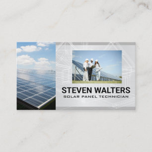 Tarjeta De Visita Panel Solar   Técnicos de Energía