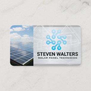 Tarjeta De Visita Panel Solar   Tecnología Energética