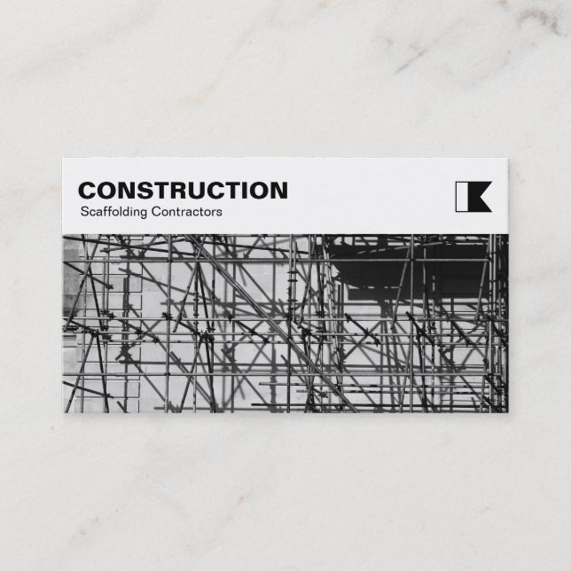 Tarjeta De Visita Panel superior - Construcción - Foto de plegado (Anverso)
