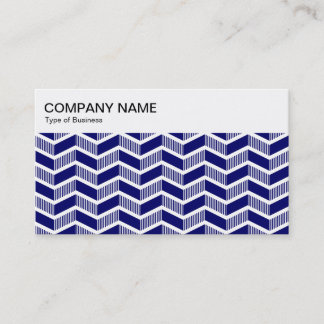 Tarjeta De Visita Panel superior - Patrón Chevron - Negocio de la Ma