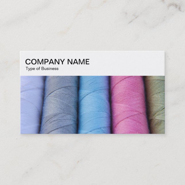 Tarjeta De Visita Panel superior - Reels of Cotton Business Card (Anverso)