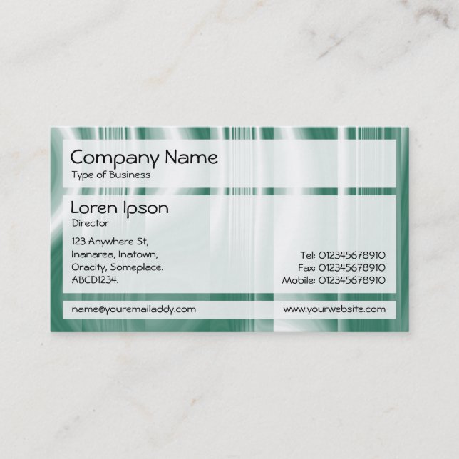 Tarjeta De Visita Paneles 02 - Glassworks 02 (Anverso)