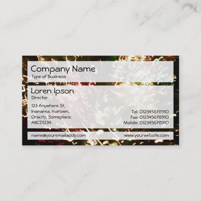 Tarjeta De Visita Paneles 02 - Lámpara de fibra óptica (Anverso)