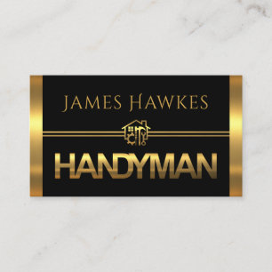 Tarjeta De Visita Paneles de herramientas de Gold Handyman