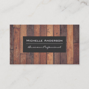 Tarjeta De Visita Paneles de madera   Madera