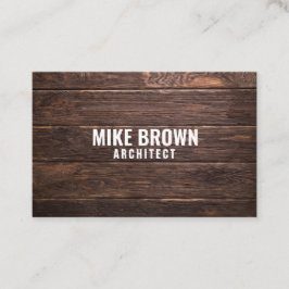 Tarjeta De Visita "Paneles de madera" personalizados (Reino Unido/Eu