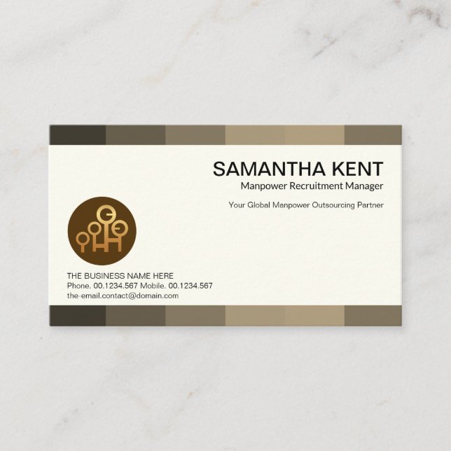 Tarjeta De Visita Paneles de sombras grises creativos Carehunter (Anverso)