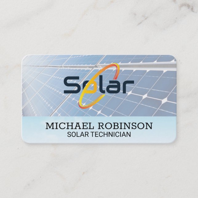 Tarjeta De Visita Paneles Solares | Tech Power Energy (Anverso)
