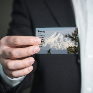 Tarjeta De Visita Panorama de la cumbre del Monte Hood