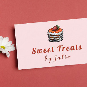 Tarjeta De Visita Panqueques modernos Personalizado postre pasteles