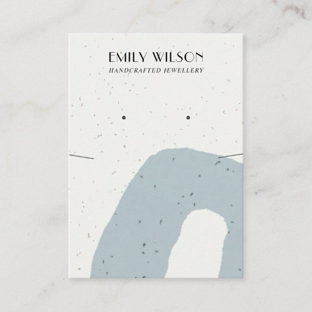 TARJETA DE VISITA PANTALLA ABSTRACTA DE GANANCIA DE NECESIDAD CERAMI (Anverso)