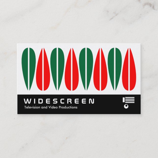 Tarjeta De Visita Pantalla ancha 0452 - Hojas retro 03 (Anverso)