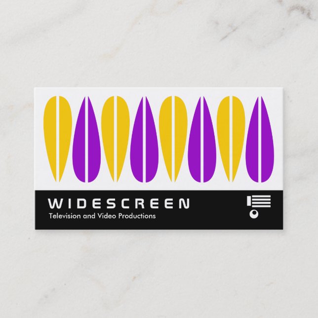 Tarjeta De Visita Pantalla ancha 0458 - Hojas retro 08 (Anverso)