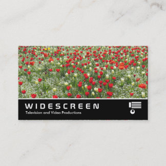 Tarjeta De Visita Pantalla ancha 0470 - Cama de tulipanes