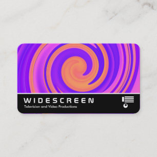 Tarjeta De Visita Pantalla ancha 0532 - Remolino abstracto 250816 -