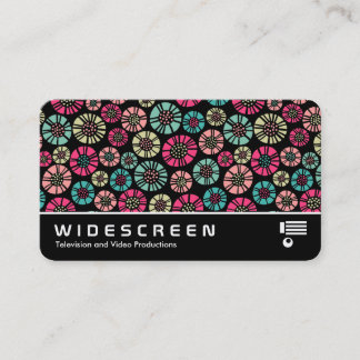Tarjeta De Visita Pantalla ancha 0557 - Flores abstractas 031023