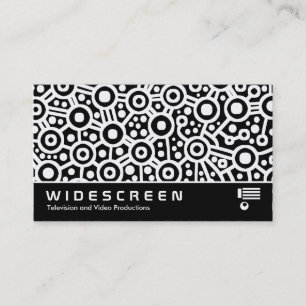 Tarjeta De Visita Pantalla ancha 152 - Circuitos alienígenas - blanc