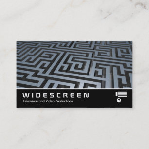Tarjeta De Visita Pantalla ancha 200 - Maze Metalizado