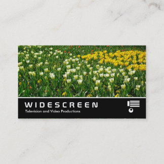 Tarjeta De Visita Pantalla ancha 205 - Flores de primavera