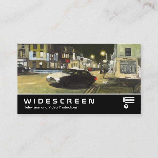 Tarjeta De Visita Pantalla ancha 207 - Taxi - Pintura de aceite (Anverso)