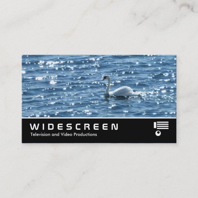 Tarjeta De Visita Pantalla ancha 219 - Swan, bahía de Cardiff (Anverso)