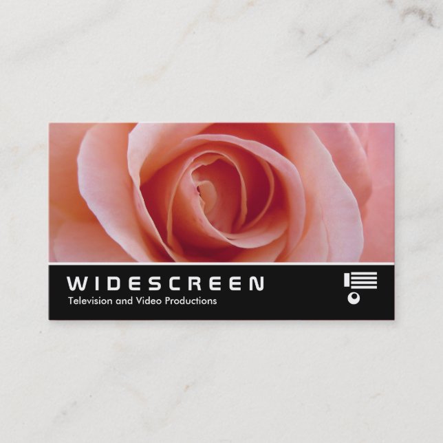 Tarjeta De Visita Pantalla ancha 229 - Rosa rosa (Anverso)