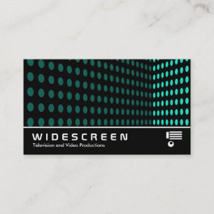 Tarjeta De Visita Pantalla ancha 248 - Esquina de tono - Aqua