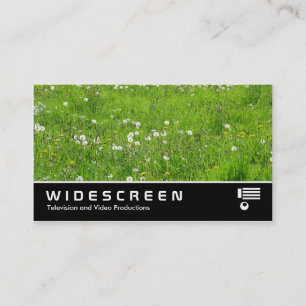 Tarjeta De Visita Pantalla ancha 326 - Pradera de Dandeliones 02