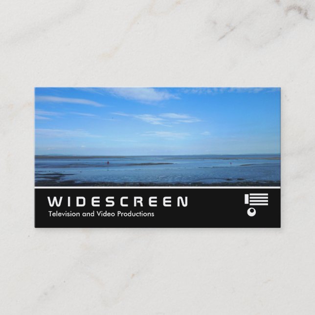 Tarjeta De Visita Pantalla ancha 341 - Estuario severo en Penarth (Anverso)