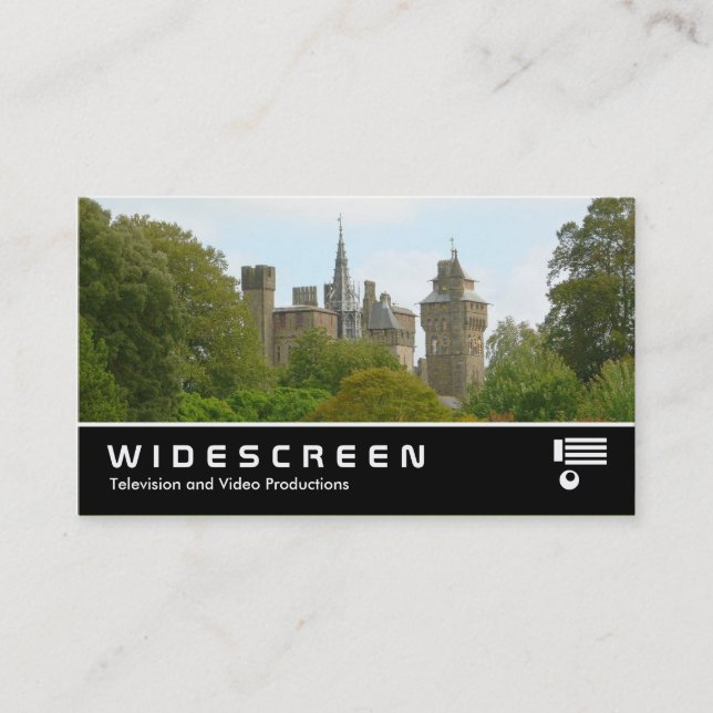 Tarjeta De Visita Pantalla ancha 351 - Castillo de Cardiff (Anverso)