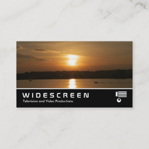 Tarjeta De Visita Pantalla ancha 360 - Atardecer sobre la bahía de C