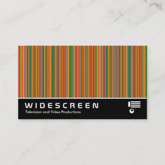 Tarjeta De Visita Pantalla ancha 382 - Bandas coloridas 02