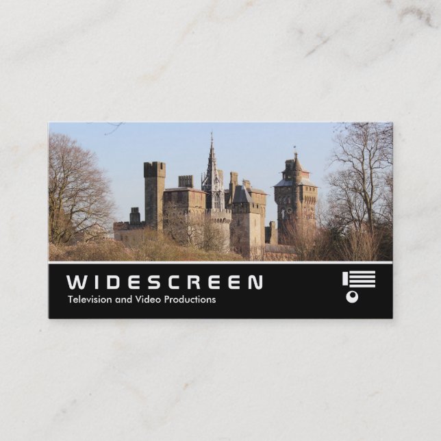 Tarjeta De Visita Pantalla ancha 386 - Castillo de Cardiff (Anverso)