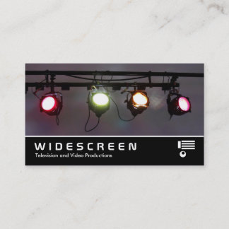 Tarjeta De Visita Pantalla ancha 405 - Luces estáticas del teatro