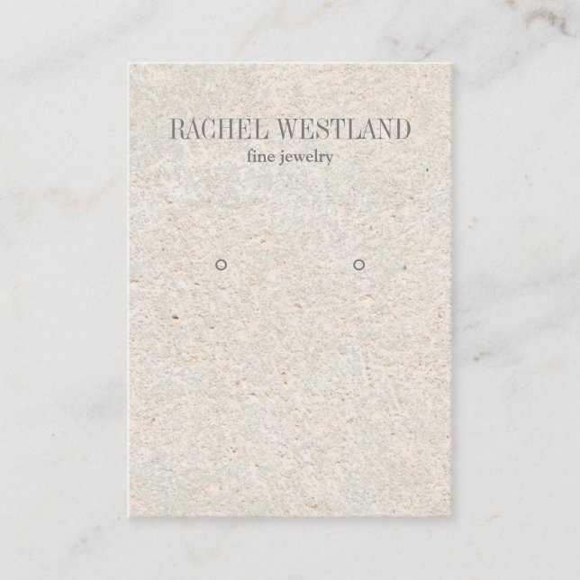 Tarjeta De Visita Pantalla antigua de joyería de lujo Earring (Anverso)