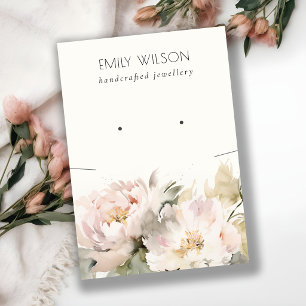 Tarjeta De Visita Pantalla combinada de collar de flores de Rubor Pe