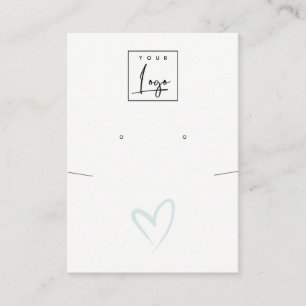 Tarjeta De Visita Pantalla con el logotipo del collar del corazón a