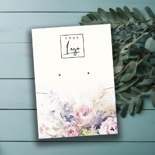 Tarjeta De Visita Pantalla con logotipo de collar de flores para Ros