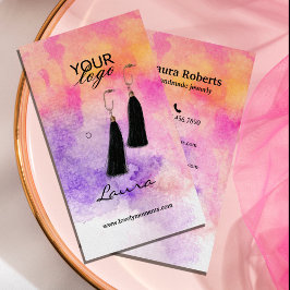 Tarjeta De Visita Pantalla de anclaje coloreada de color de la mano